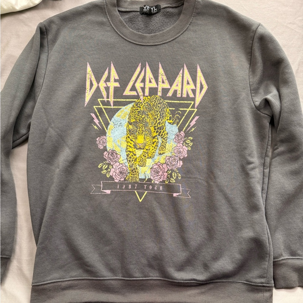 Def Leopards Vinyl Icons Sweater